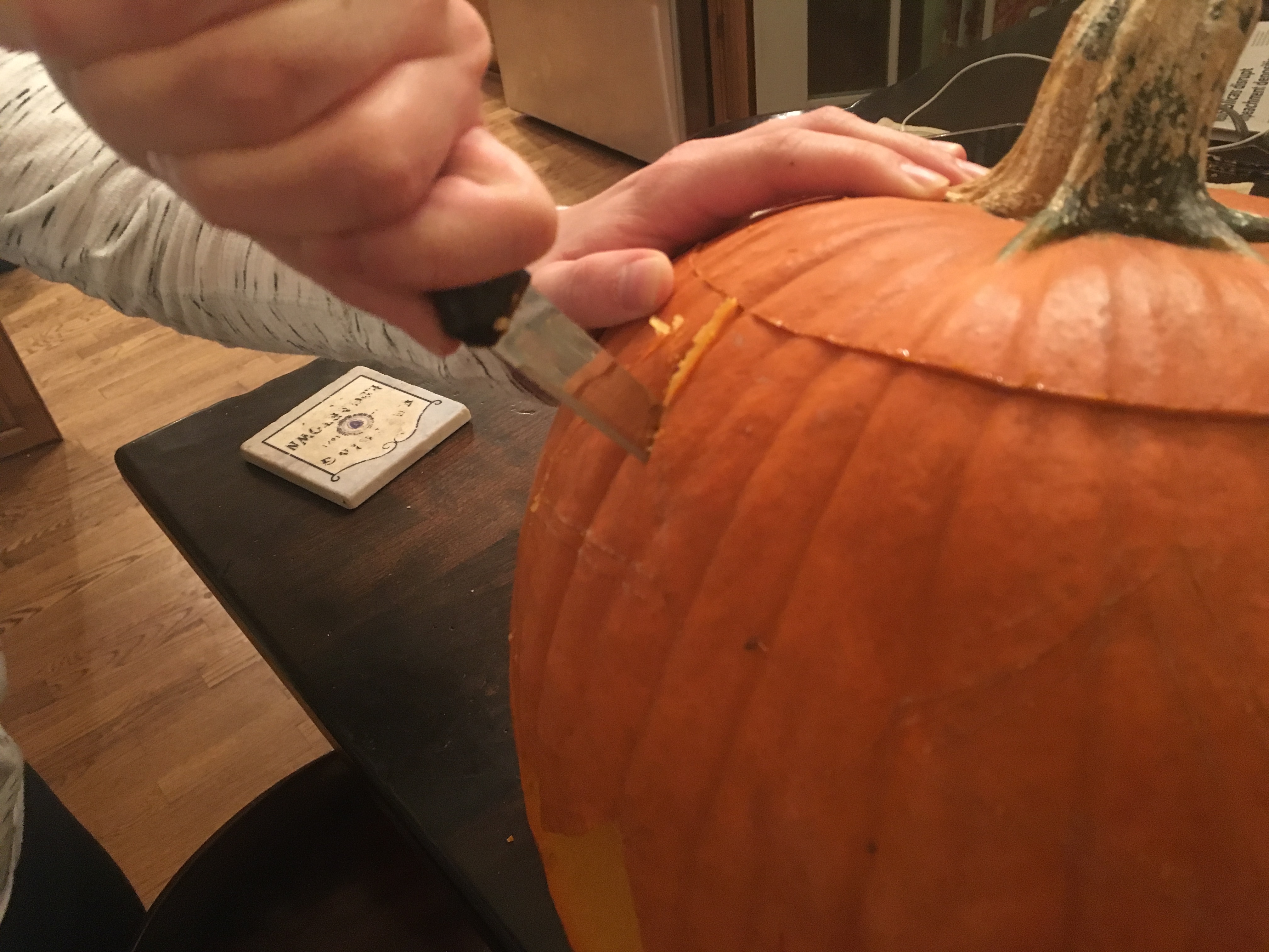 A pic of pumpkin carving